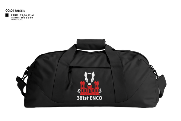 Duffle Bag, 381 EN CO, Army, Teamtime, Team time, sublimation, custom sports apparel, team uniforms, spirit wear, spiritwear, sports uniforms, custom shirts, team store, custom team store, fundraiser sports, apparel fundraiser