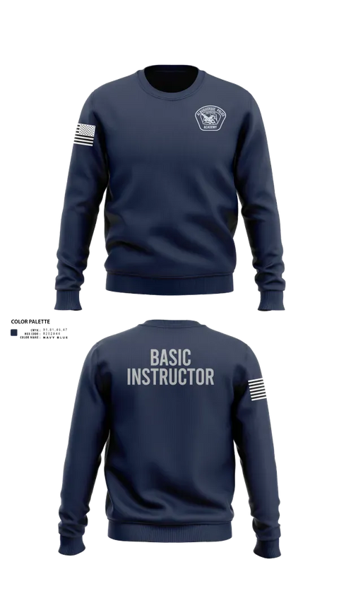 Crew Neck Sweatshirt, Academy-Basic Unit, Police, Teamtime, Team time, sublimation, custom sports apparel, team uniforms, spirit wear, spiritwear, sports uniforms, custom shirts, team store, custom team store, fundraiser sports, apparel fundraiser