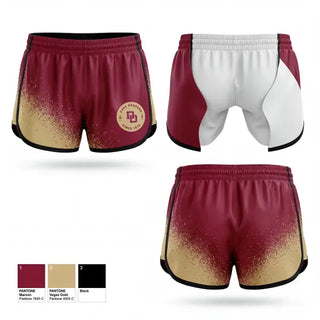 Womens Shorts, Doss High School Track & Field, Track & Field, Teamtime, Team time, sublimation, custom sports apparel, team uniforms, spirit wear, spiritwear, sports uniforms, custom shirts, team store, custom team store, fundraiser sports, apparel fundraiser