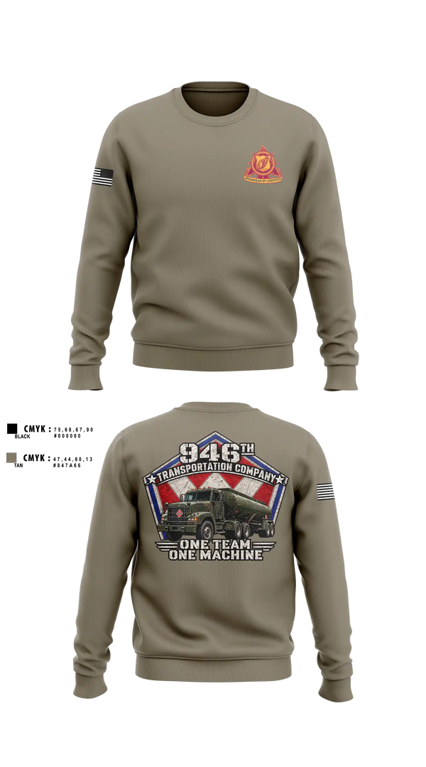 Crew Neck Sweatshirt, 946th TC, Army, Teamtime, Team time, sublimation, custom sports apparel, team uniforms, spirit wear, spiritwear, sports uniforms, custom shirts, team store, custom team store, fundraiser sports, apparel fundraiser