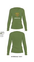 Hammonton Police 88438109 Women's Long Sleeve V-neck Shirt - 40