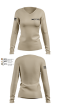 MCTID 25299596 Women's Long Sleeve V-neck Shirt - 102