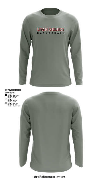 Utah Select Basketball 19223237 Long Sleeve Performance Shirt 6