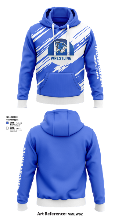 Hilliard Davidson Wrestling 43300331 Hoodie - 1