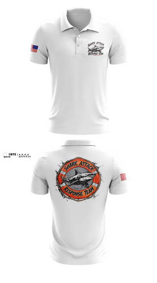 Short Sleeve Performance Polo, Shark Attack Response Team, , Teamtime, Team time, sublimation, custom sports apparel, team uniforms, spirit wear, spiritwear, sports uniforms, custom shirts, team store, custom team store, fundraiser sports, apparel fundraiser