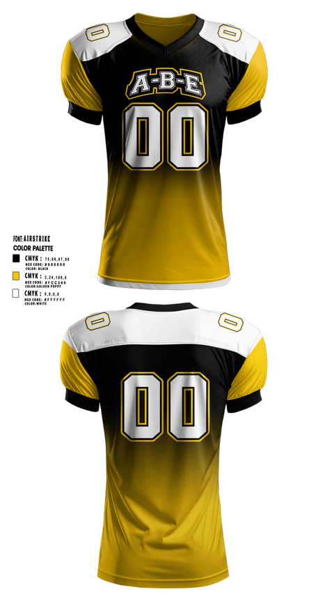 Football Jersey, Ashby-Brandon-Evansville Bolts, , Teamtime, Team time, sublimation, custom sports apparel, team uniforms, spirit wear, spiritwear, sports uniforms, custom shirts, team store, custom team store, fundraiser sports, apparel fundraiser