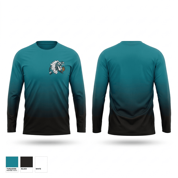 Long Sleeve Performance Shirt, Mendota Aztecs, Track & Field, Teamtime, Team time, sublimation, custom sports apparel, team uniforms, spirit wear, spiritwear, sports uniforms, custom shirts, team store, custom team store, fundraiser sports, apparel fundraiser