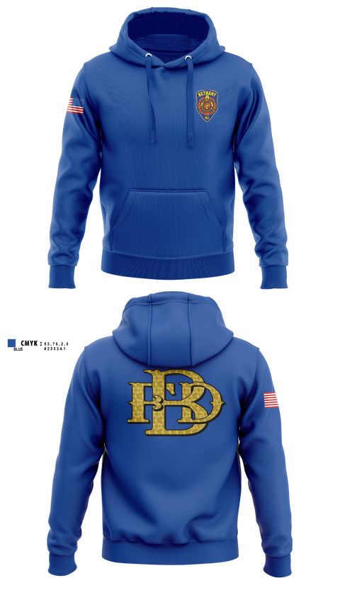 Hoodie, Bethany Fire Department, Fire Department, Teamtime, Team time, sublimation, custom sports apparel, team uniforms, spirit wear, spiritwear, sports uniforms, custom shirts, team store, custom team store, fundraiser sports, apparel fundraiser