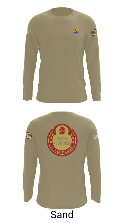 560th Redhorse Unit 43549441 Long Sleeve Performance Shirt 86