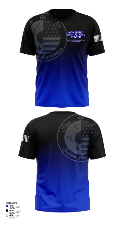 Mansfield Martial Arts Center Short Sleeve Rash Guard Shirt - 34