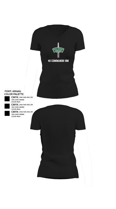 40 commando RM 51951767 Women's Short Sleeve V-neck Shirt - 24