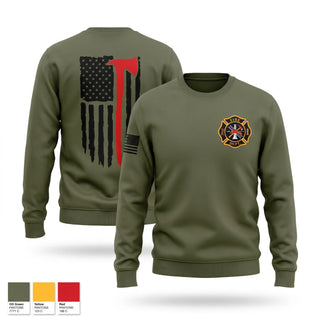 Crew Neck Sweatshirt, Warwick Township Fire Department, Fire Department, Teamtime, Team time, sublimation, custom sports apparel, team uniforms, spirit wear, spiritwear, sports uniforms, custom shirts, team store, custom team store, fundraiser sports, apparel fundraiser