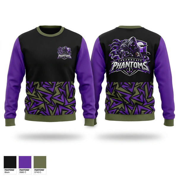 Crew Neck Sweatshirt, Lakenheath Phantoms, , Teamtime, Team time, sublimation, custom sports apparel, team uniforms, spirit wear, spiritwear, sports uniforms, custom shirts, team store, custom team store, fundraiser sports, apparel fundraiser