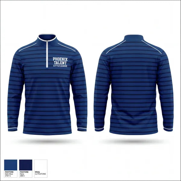 Quarter Zip Jacket, Phoenix Talent Little League, Baseball, Teamtime, Team time, sublimation, custom sports apparel, team uniforms, spirit wear, spiritwear, sports uniforms, custom shirts, team store, custom team store, fundraiser sports, apparel fundraiser
