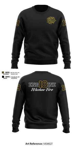 Crew Neck Sweatshirt, Waxhaw Fire, Fire Department, Teamtime, Team time, sublimation, custom sports apparel, team uniforms, spirit wear, spiritwear, sports uniforms, custom shirts, team store, custom team store, fundraiser sports, apparel fundraiser