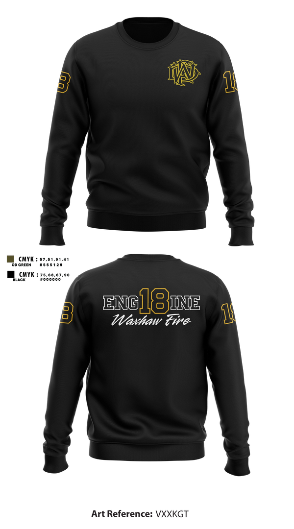 Crew Neck Sweatshirt, Waxhaw Fire, Fire Department, Teamtime, Team time, sublimation, custom sports apparel, team uniforms, spirit wear, spiritwear, sports uniforms, custom shirts, team store, custom team store, fundraiser sports, apparel fundraiser