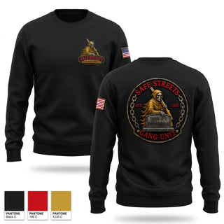 Crew Neck Sweatshirt, Safe Streets Gang Unit, Police, Teamtime, Team time, sublimation, custom sports apparel, team uniforms, spirit wear, spiritwear, sports uniforms, custom shirts, team store, custom team store, fundraiser sports, apparel fundraiser