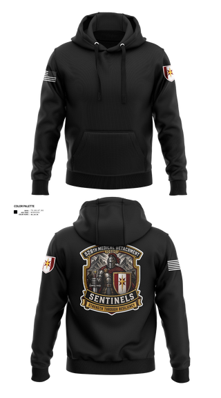 Hoodie, 528th MED DET COSC, Army, Teamtime, Team time, sublimation, custom sports apparel, team uniforms, spirit wear, spiritwear, sports uniforms, custom shirts, team store, custom team store, fundraiser sports, apparel fundraiser