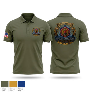 Short Sleeve Performance Polo, Georgetown county water rescue, Fire Department, Teamtime, Team time, sublimation, custom sports apparel, team uniforms, spirit wear, spiritwear, sports uniforms, custom shirts, team store, custom team store, fundraiser sports, apparel fundraiser