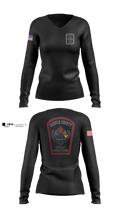 Fairfax County Technical Rescue Women's Long Sleeve V-neck Shirt - 2