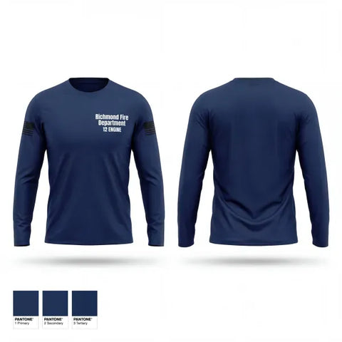 Long Sleeve Performance Shirt, Richmond Fire Department, Fire Department, Teamtime, Team time, sublimation, custom sports apparel, team uniforms, spirit wear, spiritwear, sports uniforms, custom shirts, team store, custom team store, fundraiser sports, apparel fundraiser