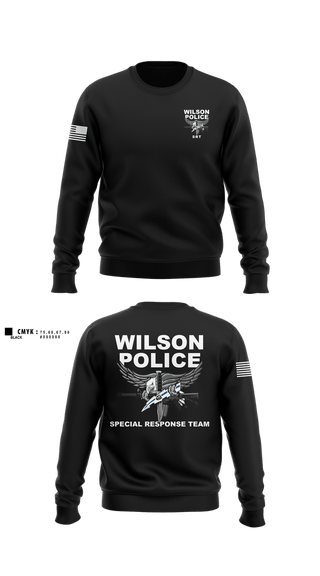 Crew Neck Sweatshirt, Wilson Police SRT, Police, Teamtime, Team time, sublimation, custom sports apparel, team uniforms, spirit wear, spiritwear, sports uniforms, custom shirts, team store, custom team store, fundraiser sports, apparel fundraiser