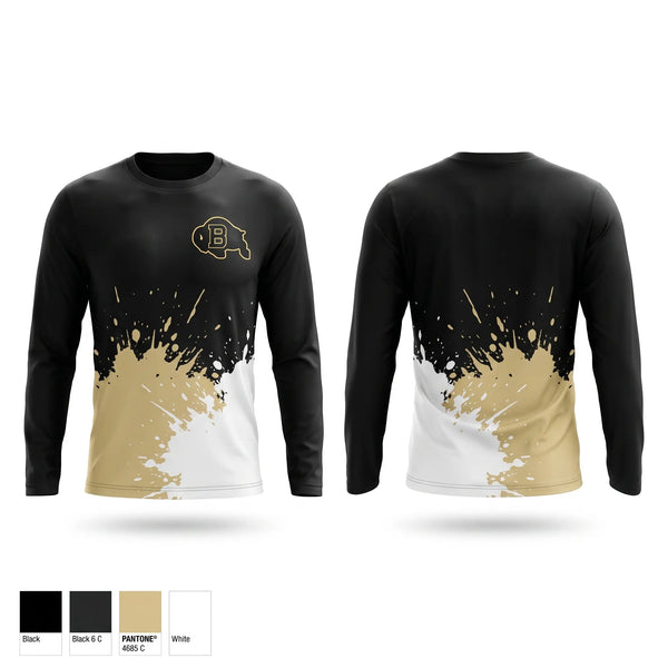Long Sleeve Performance Shirt, Buffalo Bison, Men's Soccer, Teamtime, Team time, sublimation, custom sports apparel, team uniforms, spirit wear, spiritwear, sports uniforms, custom shirts, team store, custom team store, fundraiser sports, apparel fundraiser