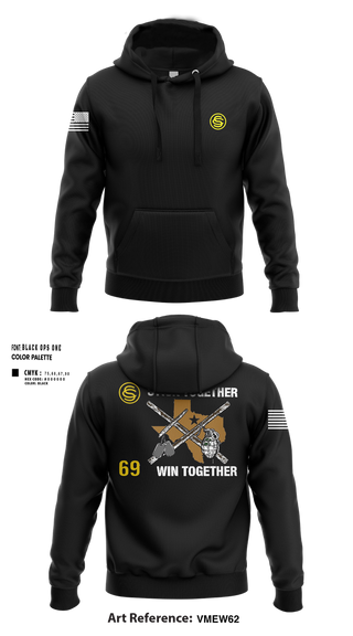 Hoodie, Texas Officer Candidate Class 69, , Teamtime, Team time, sublimation, custom sports apparel, team uniforms, spirit wear, spiritwear, sports uniforms, custom shirts, team store, custom team store, fundraiser sports, apparel fundraiser