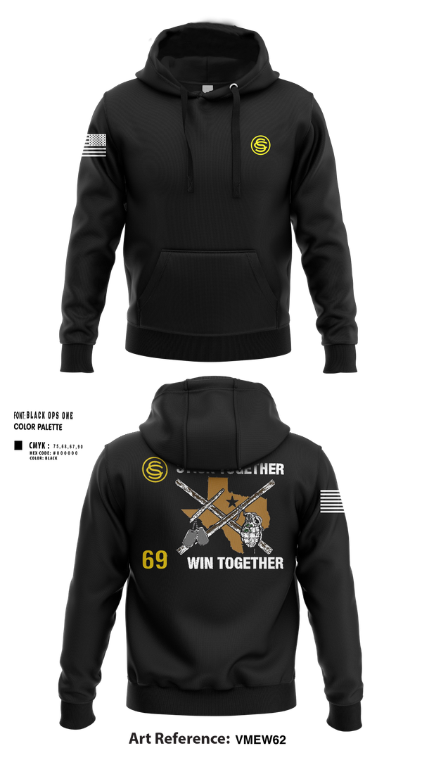 Hoodie, Texas Officer Candidate Class 69, , Teamtime, Team time, sublimation, custom sports apparel, team uniforms, spirit wear, spiritwear, sports uniforms, custom shirts, team store, custom team store, fundraiser sports, apparel fundraiser