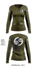 69 BS 4020707 Women's Long Sleeve V-neck Shirt - 1