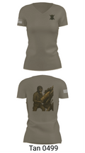 2/11 Battery H 92728597 Women's Short Sleeve V-neck Shirt - 68