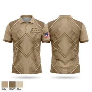 Short Sleeve Performance Polo, 428th Finance Company, Army, Teamtime, Team time, sublimation, custom sports apparel, team uniforms, spirit wear, spiritwear, sports uniforms, custom shirts, team store, custom team store, fundraiser sports, apparel fundraiser