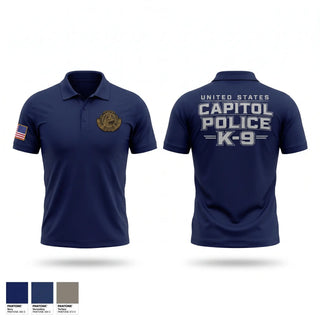 Short Sleeve Performance Polo, United States Capitol Police K9, Police, Teamtime, Team time, sublimation, custom sports apparel, team uniforms, spirit wear, spiritwear, sports uniforms, custom shirts, team store, custom team store, fundraiser sports, apparel fundraiser