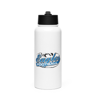 Jacksonville High School Basketball 50622898 Stainless Steel Water Bottle with a Straw Lid