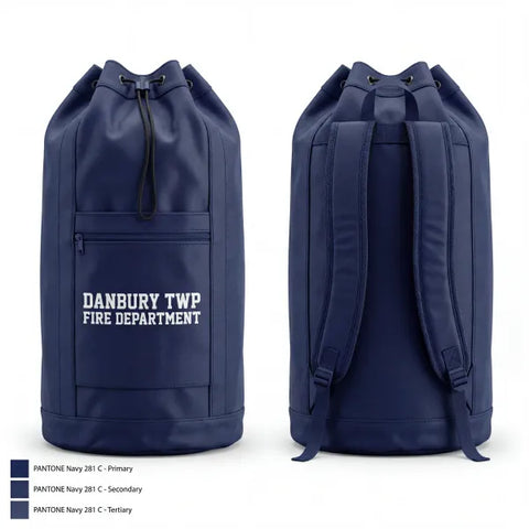 Gear Bag, Danbury Twp Fire Department, Fire Department, Teamtime, Team time, sublimation, custom sports apparel, team uniforms, spirit wear, spiritwear, sports uniforms, custom shirts, team store, custom team store, fundraiser sports, apparel fundraiser