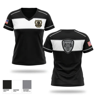 Womens Short Sleeve Vneck Shirt, HNT, Police, Teamtime, Team time, sublimation, custom sports apparel, team uniforms, spirit wear, spiritwear, sports uniforms, custom shirts, team store, custom team store, fundraiser sports, apparel fundraiser