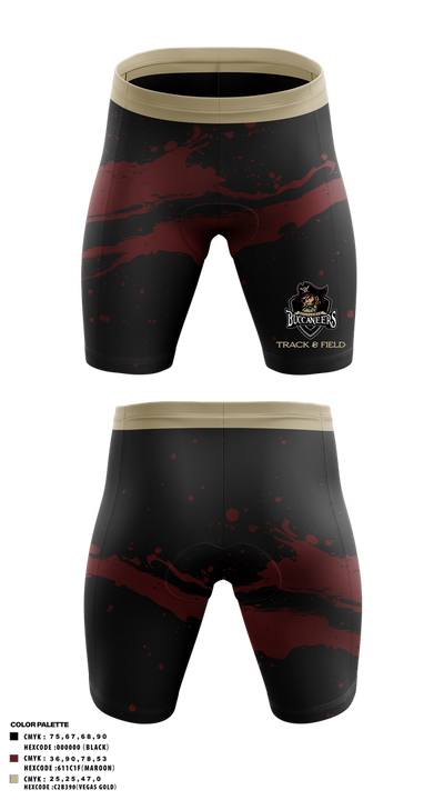 Bellflower high school Track & Field 82786723 Men's Compression Shorts - 1