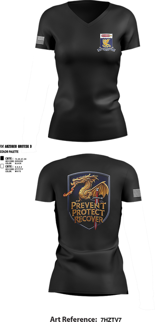 Womens Short Sleeve Vneck Shirt, 97TH Chemical Battalion, , Teamtime, Team time, sublimation, custom sports apparel, team uniforms, spirit wear, spiritwear, sports uniforms, custom shirts, team store, custom team store, fundraiser sports, apparel fundraiser