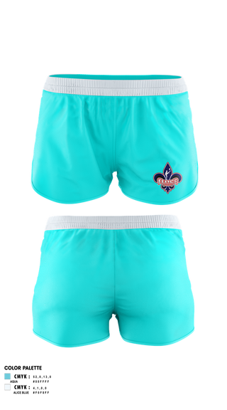 Womens Shorts, Felice Kicking, , Teamtime, Team time, sublimation, custom sports apparel, team uniforms, spirit wear, spiritwear, sports uniforms, custom shirts, team store, custom team store, fundraiser sports, apparel fundraiser