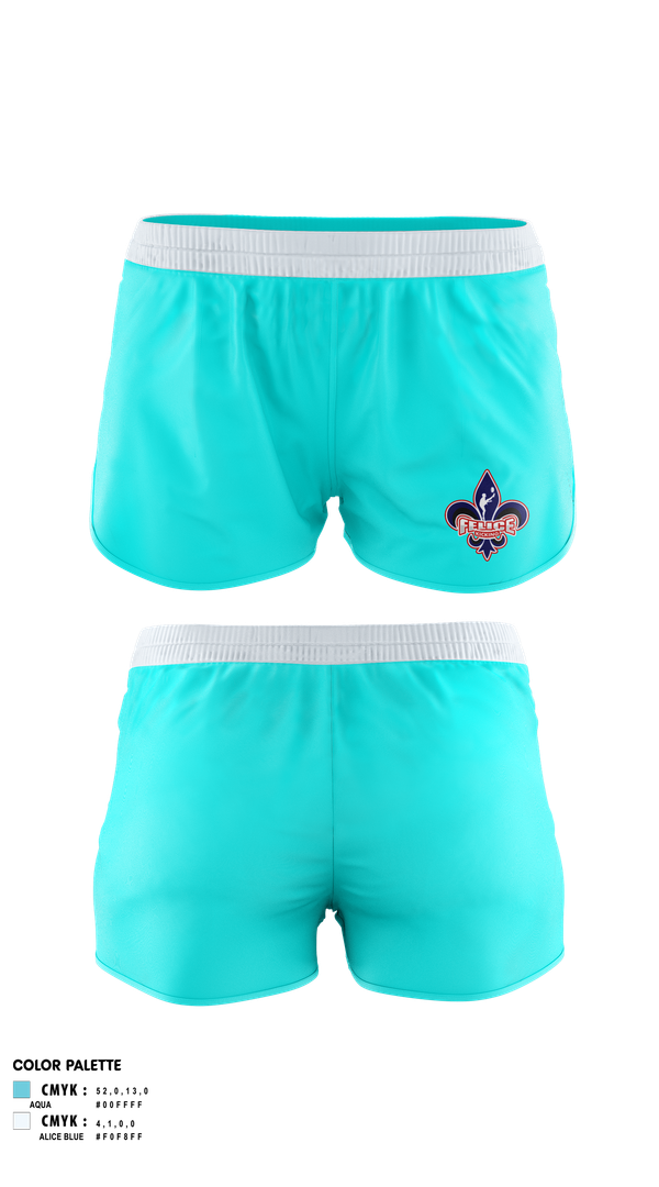 Womens Shorts, Felice Kicking, , Teamtime, Team time, sublimation, custom sports apparel, team uniforms, spirit wear, spiritwear, sports uniforms, custom shirts, team store, custom team store, fundraiser sports, apparel fundraiser