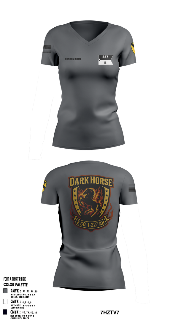 Womens Short Sleeve Vneck Shirt, Echo Company, 1-227 AB, 1ACB, 1CD, , Teamtime, Team time, sublimation, custom sports apparel, team uniforms, spirit wear, spiritwear, sports uniforms, custom shirts, team store, custom team store, fundraiser sports, apparel fundraiser