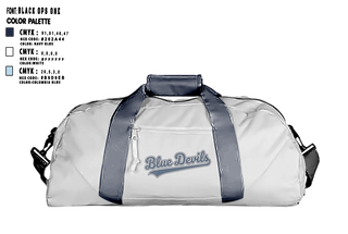 Duffle Bag, Blue Devils, Baseball, Teamtime, Team time, sublimation, custom sports apparel, team uniforms, spirit wear, spiritwear, sports uniforms, custom shirts, team store, custom team store, fundraiser sports, apparel fundraiser