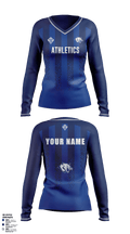 Thornton Middle School 78046273 Women's Long Sleeve V-neck Shirt - 4