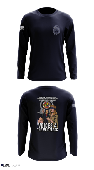 City & County of Honolulu Office of Prosecuting Attorney Criminal Investigations UnitMARDET 32513356 Long Sleeve Performance Shirt - 1
