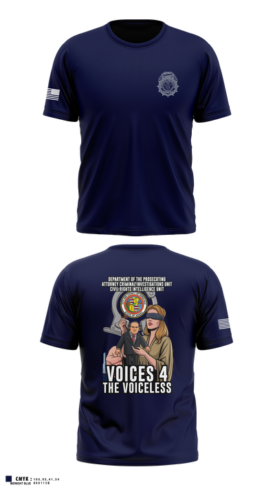 City & County of Honolulu Office of Prosecuting Attorney Criminal Investigations UnitMARDET 32513356 Short Sleeve Performance Shirt - 1