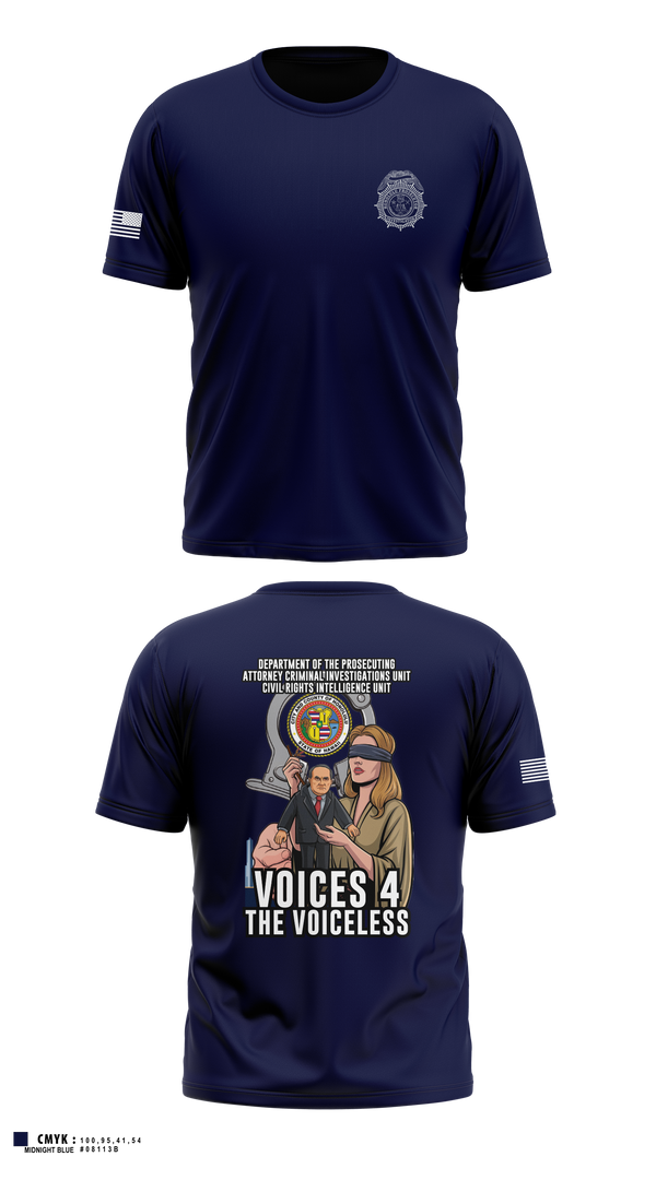 City & County of Honolulu Office of Prosecuting Attorney Criminal Investigations UnitMARDET 32513356 Short Sleeve Performance Shirt - 1