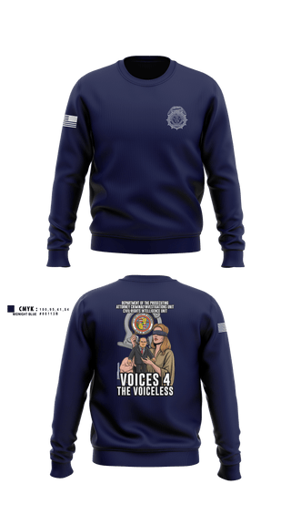 City & County of Honolulu Office of Prosecuting Attorney Criminal Investigations UnitMARDET 32513356 Crew Neck Sweatshirt - 1