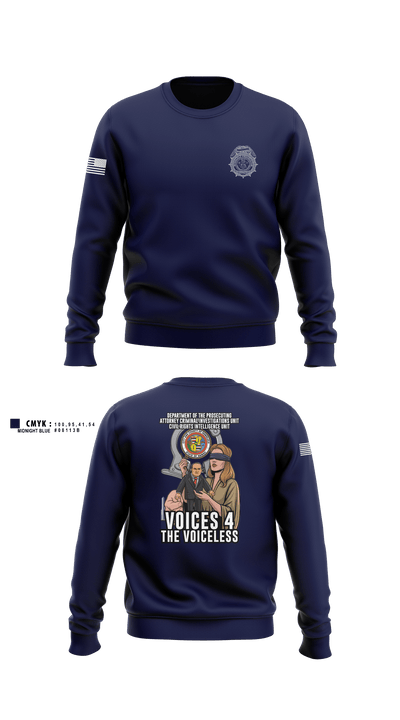 City & County of Honolulu Office of Prosecuting Attorney Criminal Investigations UnitMARDET 32513356 Crew Neck Sweatshirt - 1