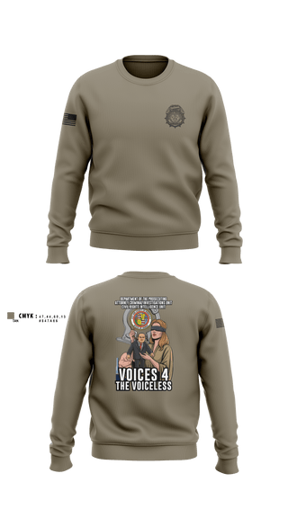City & County of Honolulu Office of Prosecuting Attorney Criminal Investigations UnitMARDET 32513356 Crew Neck Sweatshirt -2