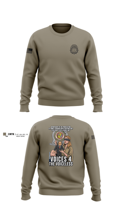 City & County of Honolulu Office of Prosecuting Attorney Criminal Investigations UnitMARDET 32513356 Crew Neck Sweatshirt -2